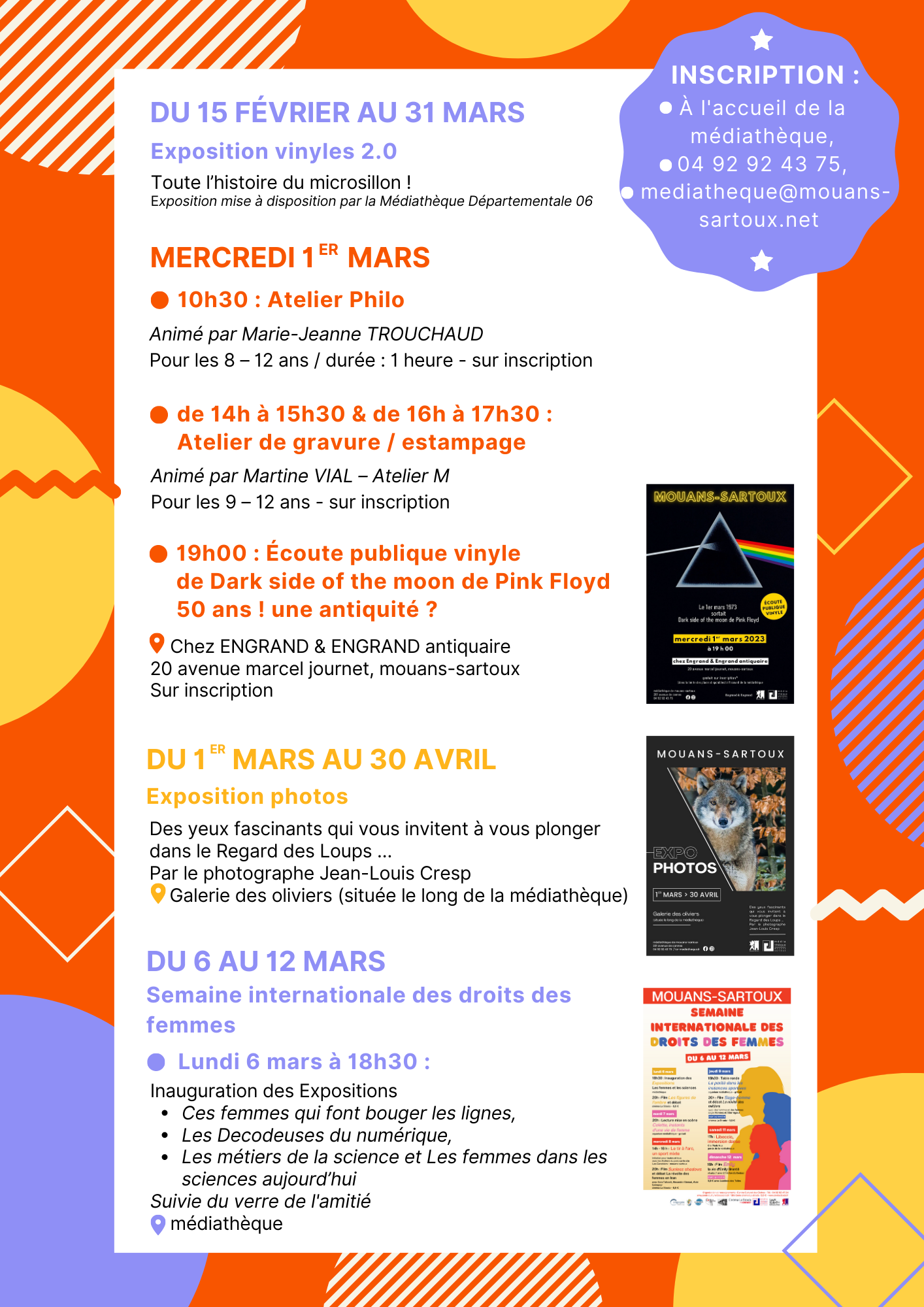 Programme médiathèque Mouans Sartoux 2