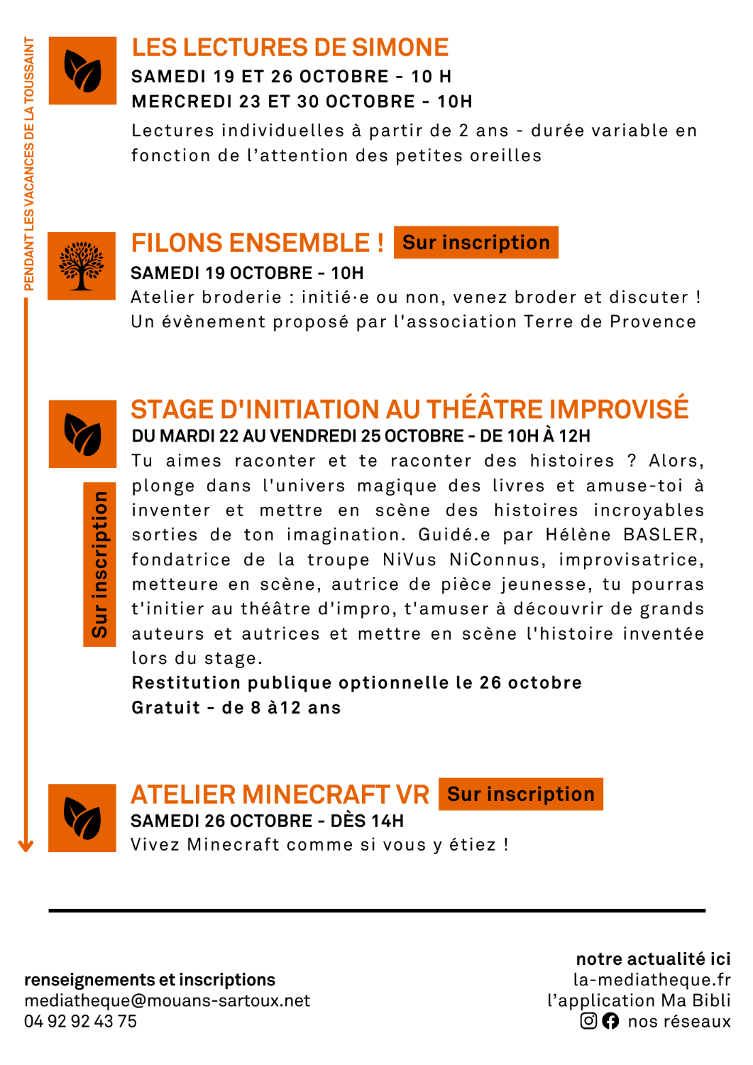 4 Programme octobre médiathèque Mouans Sartoux