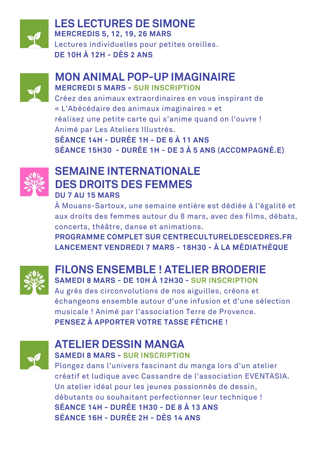 2 Programme Mars 25 Médiathèque Mouans Sartoux