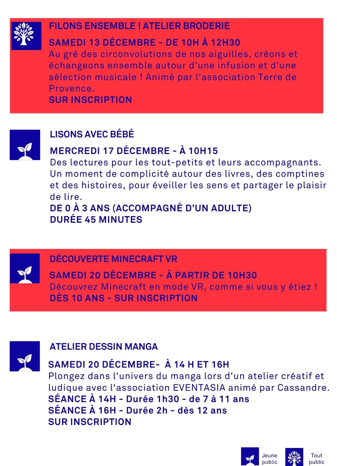 3. Programme décembre 2025 Médiathèque Mouans Sartoux