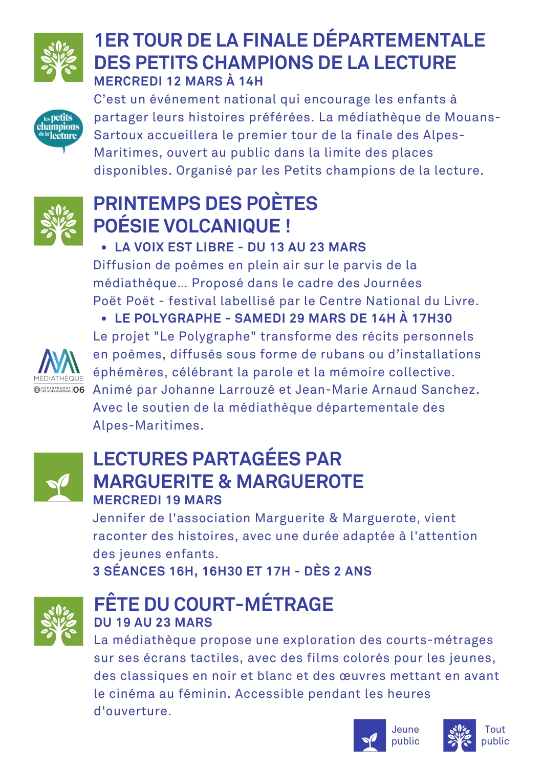 3 Programme Mars 25 Médiathèque Mouans Sartoux