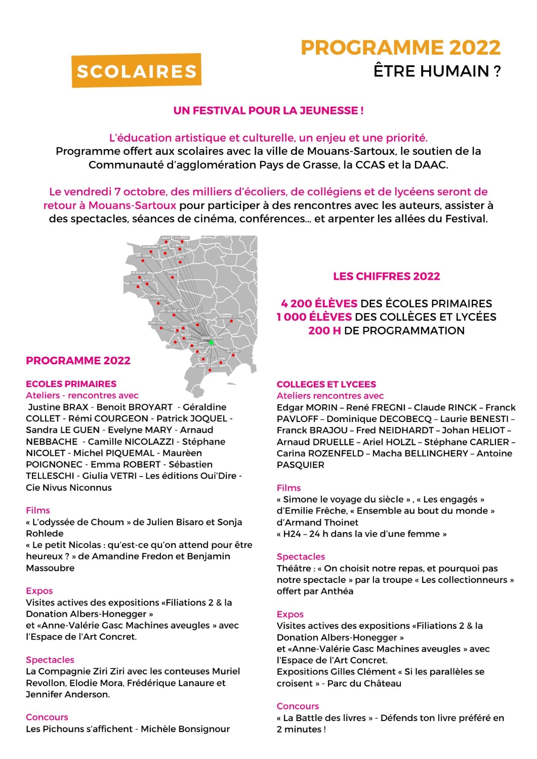 Festival du Livre de Mouans Sartoux Dossier de presse 2022 2